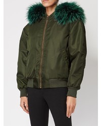 Blouson aviateur vert foncé Mr & Mrs Italy