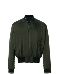 Blouson aviateur vert foncé Haider Ackermann