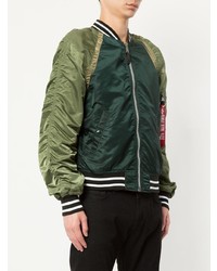 Blouson aviateur vert foncé Alpha Industries