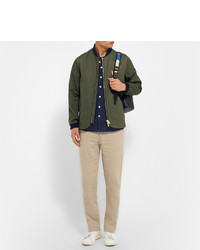 Blouson aviateur vert foncé Oliver Spencer