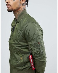 Blouson aviateur vert foncé Alpha Industries