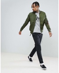 Blouson aviateur vert foncé Alpha Industries