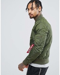 Blouson aviateur vert foncé Alpha Industries