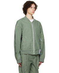 Blouson aviateur vert menthe Miharayasuhiro