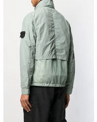 Blouson aviateur vert menthe Stone Island Shadow Project