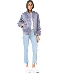 Blouson aviateur violet clair Acne Studios