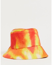 Bob imprimé tie-dye orange