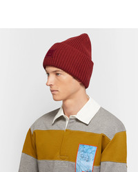 Bonnet bordeaux Acne Studios