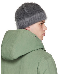 Bonnet en mohair en tricot gris Craig Green