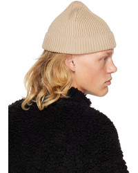 Bonnet en tricot beige Roa