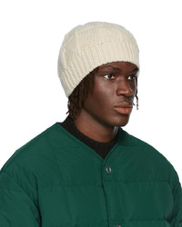 Bonnet en tricot blanc Jil Sander