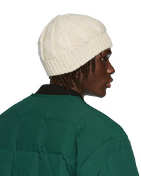 Bonnet en tricot blanc Jil Sander