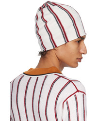 Bonnet en tricot blanc Wales Bonner