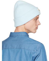 Bonnet en tricot bleu clair A.P.C.