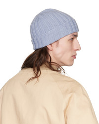 Bonnet en tricot bleu clair Aspesi