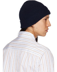 Bonnet en tricot bleu marine Noah