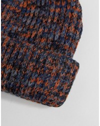 Bonnet en tricot bleu marine Asos