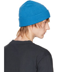 Bonnet en tricot bleu Acne Studios