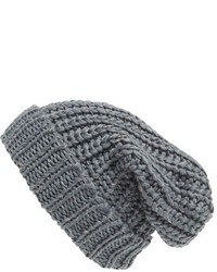 Bonnet en tricot gris