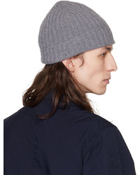 Bonnet en tricot gris Aspesi