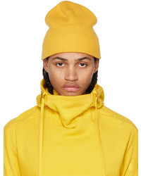 Bonnet en tricot jaune Boris Bidjan Saberi