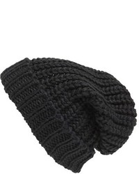 Bonnet en tricot noir