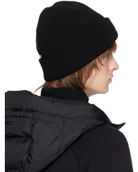 Bonnet en tricot noir Moncler Genius