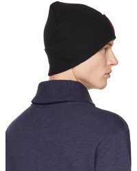 Bonnet en tricot noir Polo Ralph Lauren