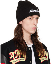 Bonnet en tricot noir Awake NY