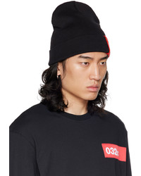 Bonnet en tricot noir 032c