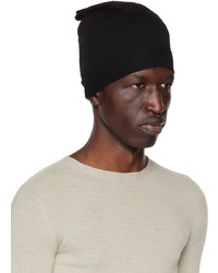 Bonnet en tricot noir Rick Owens