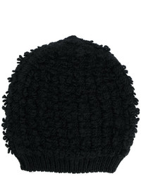 Bonnet en tricot noir