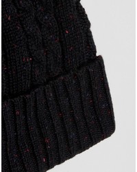 Bonnet en tricot noir Asos