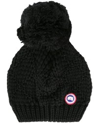 Bonnet en tricot noir Canada Goose