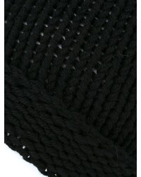 Bonnet en tricot noir Isabel Benenato
