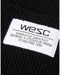 Bonnet en tricot noir Wesc