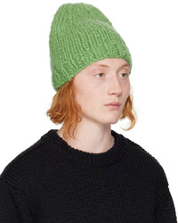 Bonnet en tricot olive Gabriela Hearst