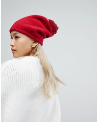 Bonnet en tricot rouge Helene Berman