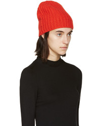 Bonnet en tricot rouge Rag & Bone