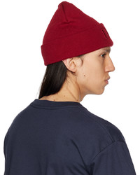 Bonnet en tricot rouge Dime