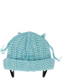 Bonnet en tricot turquoise Charles Jeffrey Loverboy