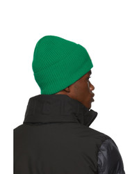 Bonnet en tricot vert Moncler