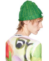 Bonnet en tricot vert Bloke