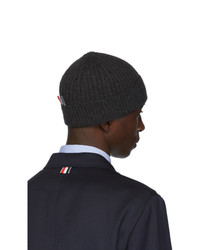 Bonnet imprimé gris foncé Thom Browne