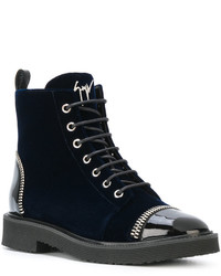 Bottes bleu marine Giuseppe Zanotti Design