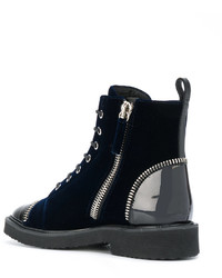 Bottes bleu marine Giuseppe Zanotti Design