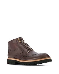 Bottes brogue en cuir marron foncé Lloyd