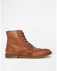 Bottes brogue en cuir marron KG by Kurt Geiger