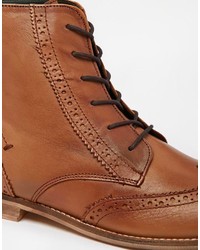 Bottes brogue en cuir marron KG by Kurt Geiger