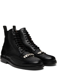 Bottes brogue en cuir noires Toga Virilis